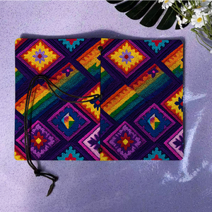 A6 handmade máy tính xách tay có thể thay thế trang tuyệt vời trở lại trường học văn phòng phẩm cho thanh thiếu niên với đầy màu sắc Móc Mô hình vuông Pat - Product Image 6