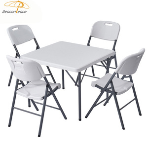 Modern Lightweight Durable Portable <strong>Table</strong> Villa Indoor Outdoor Party Training Camping Picnic Plastic Square Foldable <strong>Table</strong> - Product Image 6