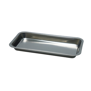 Plateau dentaire en acier inoxydable 304 Guanlan 18x12cm, plateau plat pour stérilisation, plateau chirurgical pour pansements - Product Image 2