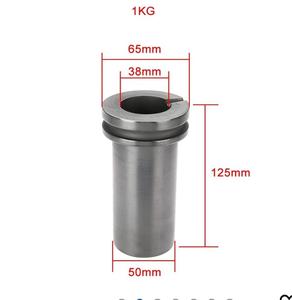2025 высококачественный одно-и двухкольцевой графитовый тигель для плавки меди, латуни, золота, серебра с высокой огнестойкостью - Product Image 2