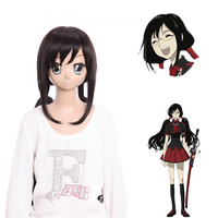 Peluca de Cosplay de Kisaragi Saya de la Serie de Anime Blood-C