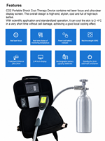 Pistolet de cryothérapie CO2 non invasif, machine de cryothérapie localisée par pulvérisation pour la physiothérapie et la réadaptation des athlètes