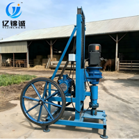 Foreuse automatique télescopique pour puits d'eau 380V 3000W, petite machine de forage de 80m de profondeur pour l'irrigation agricole et l'ingénierie civile
