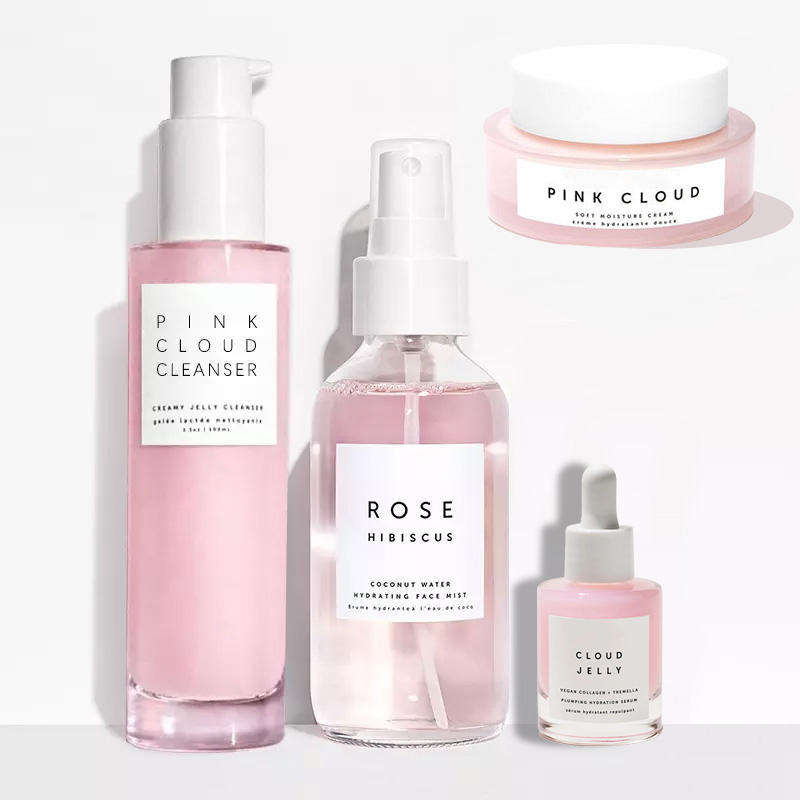 Ensemble d'hydratation repulpante Rose Nuage Rose 4 pièces
