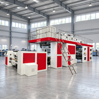 Machine d'impression flexographique à impression centrale pour films PE, BOPP, PET en rouleau, destinée aux emballages alimentaires souples et aux sachets