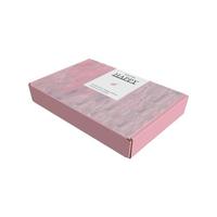 Boîte en papier rose personnalisée avec impression texture aquarelle, boîte pliable en carton ondulé, emballage cadeau écologique pour expédition