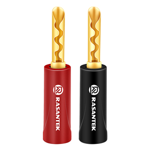 Negro/rojo cable de altavoz de audio conectores banana jack de 4mm terminal - Product Image 5