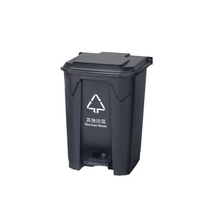 Poubelle à pédale 120L rectangulaire pour extérieur, pour écoles, hôpitaux, entreprises - Product Image 1