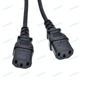IEC 320 C20 Để Dual C13 Splitter Dây Điện, Nhiệm Vụ Nặng Nề C20 Nam Để 2X C13 Nữ Y Splitter Cáp - Product Image 6