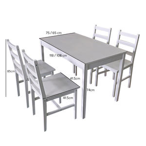 Ensemble <span class=keywords><strong>de</strong></span> tables et <span class=keywords><strong>de</strong></span> <span class=keywords><strong>chaises</strong></span> <span class=keywords><strong>de</strong></span> salle à manger en bois, style simple et moderne, pour la maison, avec <span class=keywords><strong>4</strong></span> <span class=keywords><strong>chaises</strong></span> - Product Image 3