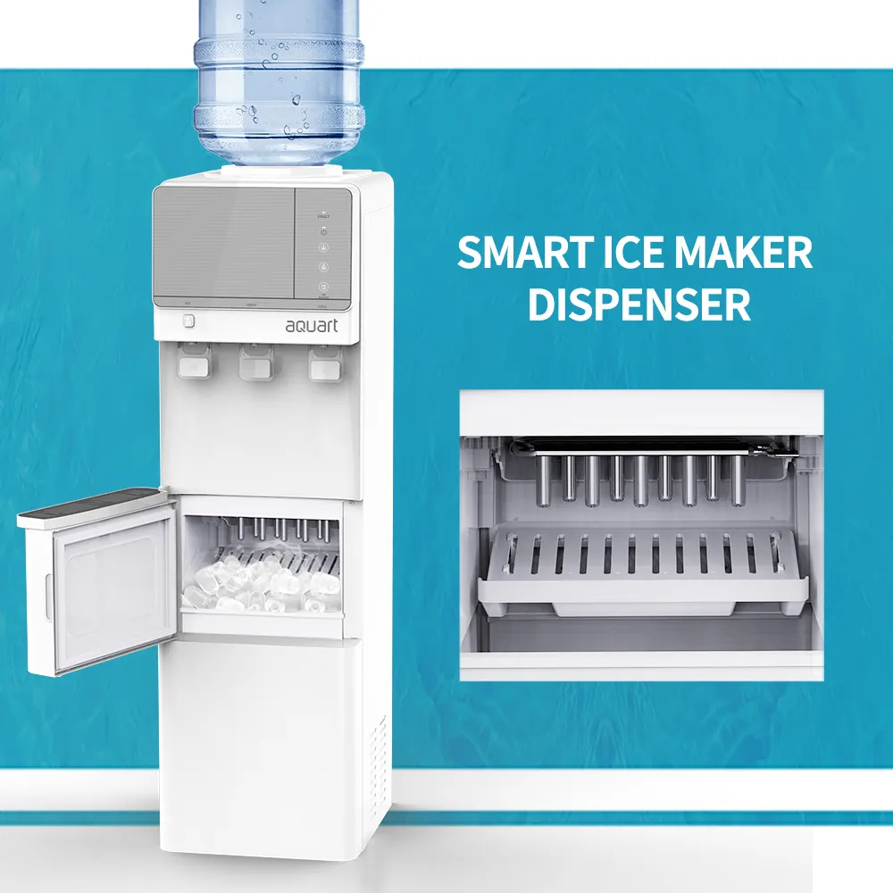 Dispensador de agua con capacidad para hacer hielo y 3 variaciones de temperatura