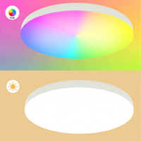 Plafonnier intelligent RGBCW avec commande vocale et télécommande, changement de couleur pour salle de jeux et salle d'e-sport