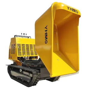 China Mini Dumper 1200kg Hidráulico Diesel mini camión sobre orugas de carga automática mini camión volquete transportador