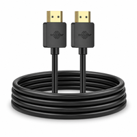 Câble vidéo HD 1080P PVC de 2 m avec logo personnalisé, haute qualité, mâle-mâle, haute performance