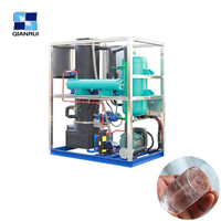 Nouvelle machine industrielle à glaçons et à tubes de glace avec compresseur PLC, pompe à eau, moteur et engrenage - 220-380V, garantie 1 an