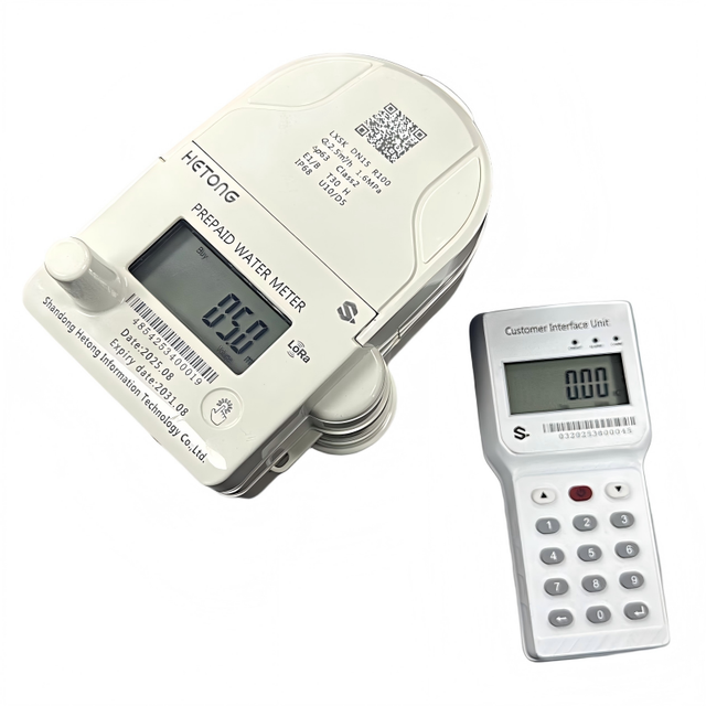 Premium HETONG STS Keypad Digital Prepaid Water Meter with IP68 Protection Threaded Connectivity 2-Year Warranty