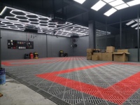 Lámpara LED Hexagonal para Taller de Detallado de Autos Eléctricos, para Uso en Talleres de Detallado