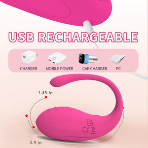 App Afstandsbediening Full Body 10 Trillingsfrequentie Mannelijke Seksspeeltjes Draagbare Kogel Vibrator Voor Mannen En Vrouwen - Product Image 4