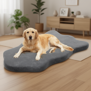 Cama Ortopédica de Espuma Viscoelástica para Perro, Grande, Gris, Desmontable, Lavable, para Interiores, Todas las Estaciones, Estilo Minimalista - Product Image 2