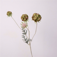 Fleur artificielle en soie naturelle, décoration rétro en forme de moulin à vent et de fruit, pour bouquets DIY, aménagement intérieur et accessoires de photographie