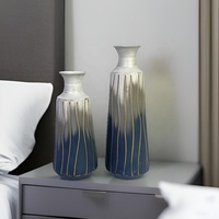 Vase de table en métal décoratif en fer mat, écologique, style moderne, ferme et côtier, pour décoration intérieure, centre de table, salon, vente en gros