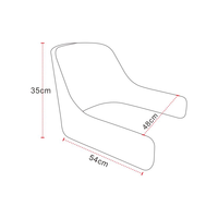 Moderner Holz-Sessel Lounge-Stuhl Spezialgeformtes Einzelsofa Gebogene Platte Apartment Schlafzimmer Esszimmer