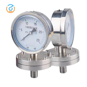 Micro áp lực kỹ thuật số cơ hoành đo kPa Threaded thép không gỉ dưới gắn cho chất lỏng nhà máy giá - Product Image 1