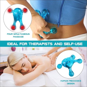 Perillas ergonómicas de rana de 4 Patas, herramienta de masaje de tejido blando, masaje de punto de presión suave, herramienta de mano para belleza, cuidado Personal fácil - Product Image 3
