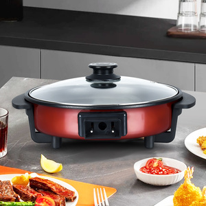 Sartén personalizada ETL CE CB GS, sartén antiadherente eléctrica de aluminio para parrilla, sartén eléctrica para <span class=keywords><strong>Pizza</strong></span> - Product Image 2