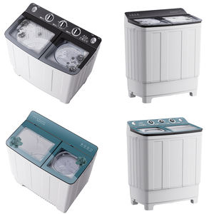 Lave-<span class=keywords><strong>linge</strong></span> semi-automatique professionnel 15 kg en acier inoxydable <span class=keywords><strong>à</strong></span> double cuve - Product Image 6