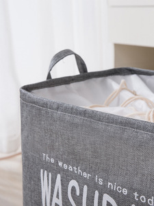 Grand panier à linge <span class=keywords><strong>pliable</strong></span> autoportant <span class=keywords><strong>de</strong></span> haute qualité avec cordon <span class=keywords><strong>de</strong></span> serrage, panier <span class=keywords><strong>de</strong></span> rangement pour linge, <span class=keywords><strong>sac</strong></span> à linge <span class=keywords><strong>pliable</strong></span> - Product Image 4