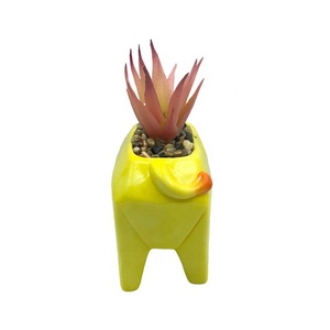 estilo León diseño de cerámica de siembra jardinera maceta jardín plantador florero de flores para la decoración de la casa - Product Image 4