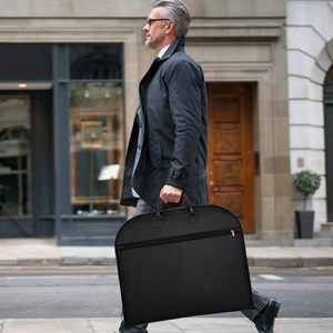 Người đàn ông của du lịch phù hợp với túi du lịch Quần áo Túi thực hiện trên bền dày Oxford vải phù hợp với tàu sân bay với dây kéo túi và thực hiện xử lý - Product Image 6