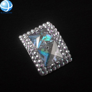 Hebillas de baile irlandés de diamantes de imitación rectangulares AB Diamante hechas a mano para adorno de hebilla de zapato de plantilla dura - Product Image 5