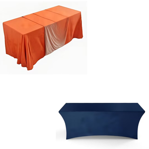 Tovaglie Elasticizzate Arancioni e Blu da 4/6 Piedi, <span class=keywords><strong>Copritavolo</strong></span> Stampato in Sublimazione, Tovaglie Elasticizzate da 8 Piedi per Fiere - Product Image 6
