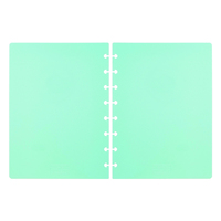 Emballage A4 personnalisable 50 PP couverture rigide imperméable à l'eau trous pré-perforés planificateur Journal feuilles mobiles reliure à disque couverture de cahier