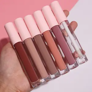 Wholesale Custom 66 Colors Vegan Factory Waterproof Liquid Lipstick Bulk Long Lasting Nude Glossy Private Label Lip Gloss