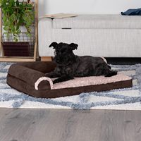 Lit orthopédique pour chien Aston BD-FL3020 Luxury Extra Large Cooling, pour grands chiens, avec côtés amovibles, housse lavable, mousse haute résistance