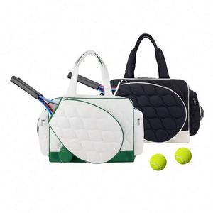 Muestra Gratis, Bolsa de Tenis y Pickleball Acolchada, Simple, Portátil, con Cierre, de Gran Capacidad, para Mujer, de Alta Calidad - Product Image 1