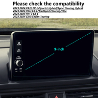 Protection d'écran en verre trempé pour navigation GPS de voiture premium 7 pouces 9 pouces pour Honda CR-V HRV Pilot 2023 2024