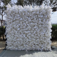 Mur floral tendance en forme de cœur avec roses rouges artificielles pour la Saint-Valentin, les fiançailles et les décorations de fête