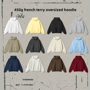 Sweat-shirt à capuche unisexe de haute qualité, coupe ample, sans cordon, en molleton, personnalisable, pour homme - Product Image 3