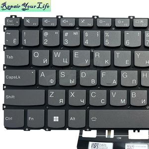 RU รัสเซียคีย์บอร์ดแบบมีไฟพื้นหลังสำหรับ <span class=keywords><strong>Lenovo</strong></span> <span class=keywords><strong>ThinkBook</strong></span> 13s <span class=keywords><strong>G4</strong></span> ARB 13s <span class=keywords><strong>G4</strong></span> IAP Yoga 6-13ALC7 82UD 6-13ABR8 SN21E71201 คีย์บอร์ด F10 ล็อค - Product Image 2