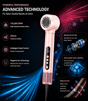 Sèche-cheveux professionnel ONULISS 9-en-1 multi-styler, moteur sans balais 110 000 tr/min, ionique 1400W, diffuseur 3 vitesses