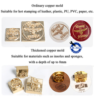 Kit de moules personnalisés pour machine de marquage à chaud DIY en laiton pour cuir, avec tampons en relief lettres, chiffres et alphabet en métal