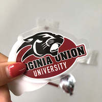 Impression de logo personnalisé imperméable autocollant transparent étiquettes de logo personnalisé autocollants autocollants transparents en vinyle
