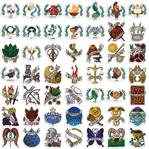 50PCS grec athènes voyage vintage <span class=keywords><strong>mythologie</strong></span> mythe déesse grèce autocollant - Product Image 4