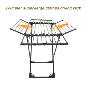 Support de séchage pour vêtements, 27M, espace de rangement pour linge, cintre multifonctionnel pour vêtements, cintre etendoir - Product Image 4