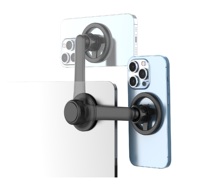 Techancy Penyangga Ponsel Mobil Plastik ABS Magnetik Universal yang Dapat Disesuaikan Tingginya, Berkualitas Tinggi, Canggih, dan Portabel Model TM09153