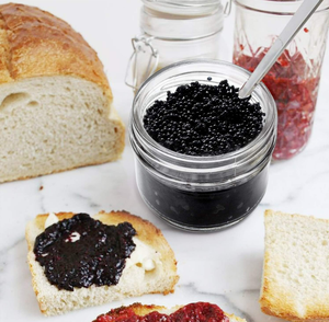 Venta al por mayor de 120ml de vidrio de boca ancha Mini tarros de conservas Mason con tapas negras para miel mermelada gelatina alimentos para bebés recuerdo de boda - Product Image 6